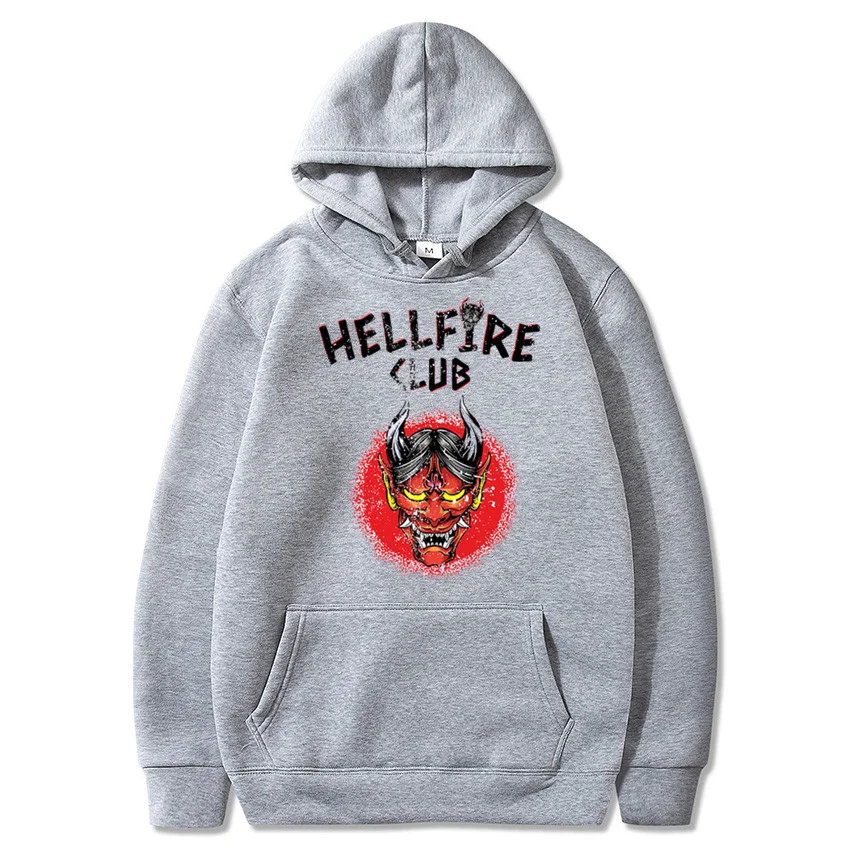 

Hellfire Club Hoodie Long Sleeve 2-side men/women Stranger Things 4 Fans The Same Printing Unisex Loose Sweatshirt Pullover