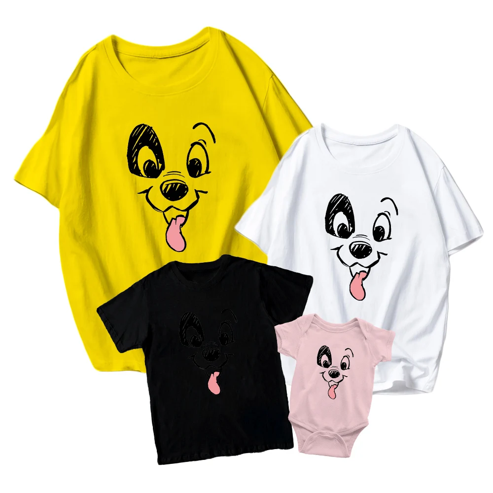 Летние милые диснеевские футболки 101 далматинец детский забавный комбинезон с