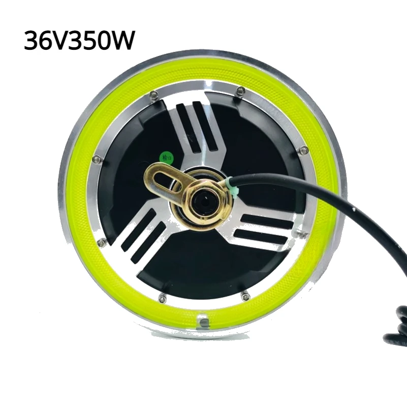 

36V350W 24V350W 12-дюймовый трехколесный бесщеточный и беззубчатый интегрированный концентратор, полнодисковый барабанный тормозной двигатель