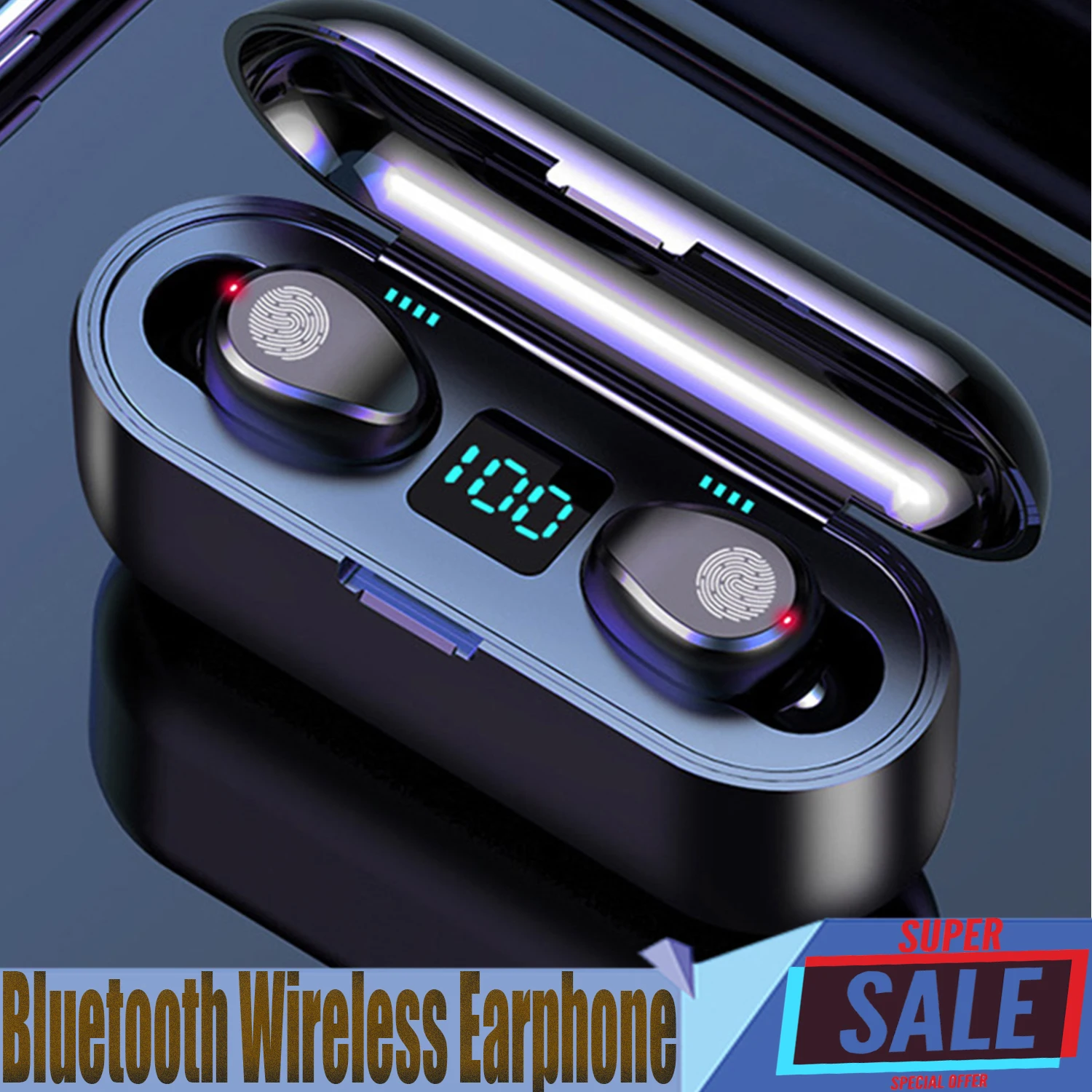 

Bluetooth Wireless Earphones,Touch in Ear TWS,Stereo Surround ,Built-in Siri Voice Assistant,Music Sport Headphones for Phone