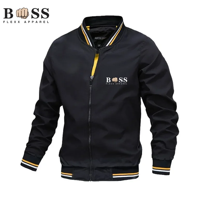 2024NEW BSS Flexx Clothing — мужская повседневная куртка с высоким воротником ветрозащитная