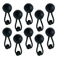 10pcsset bungee canopy tarp tie down cord fasteners for rv boat truck black