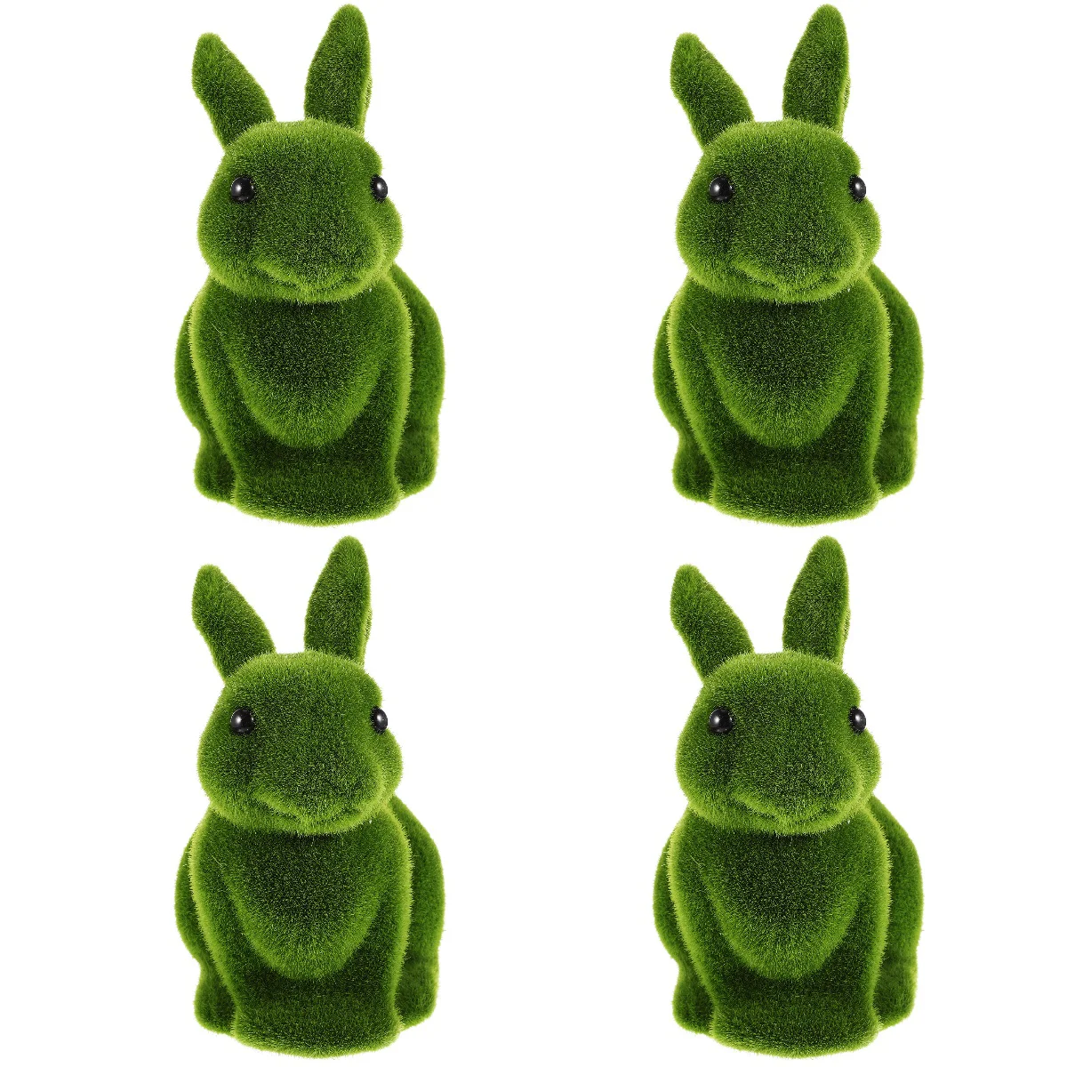 

4pcs Simulation Flocking Rabbit Outdoor Indoor Decorative Landscape Ornament