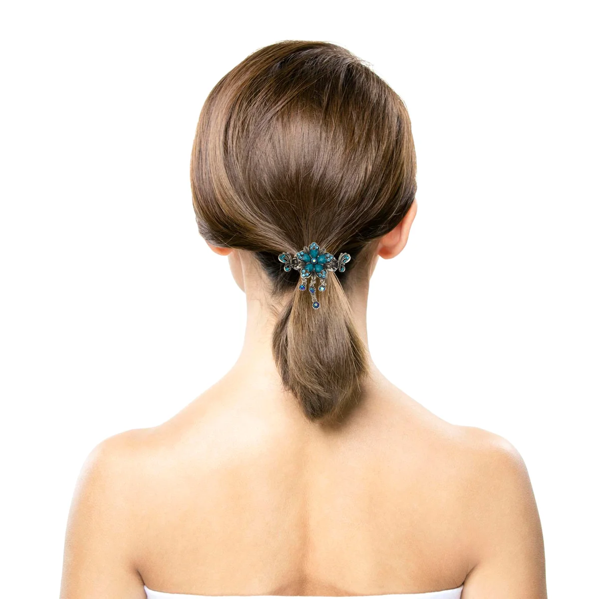 

Заколки для волос в винтажном стиле, причудливые заколки для волос во французском стиле, заколки для укладки волос, зажимы для волос в форме цветов (синие)