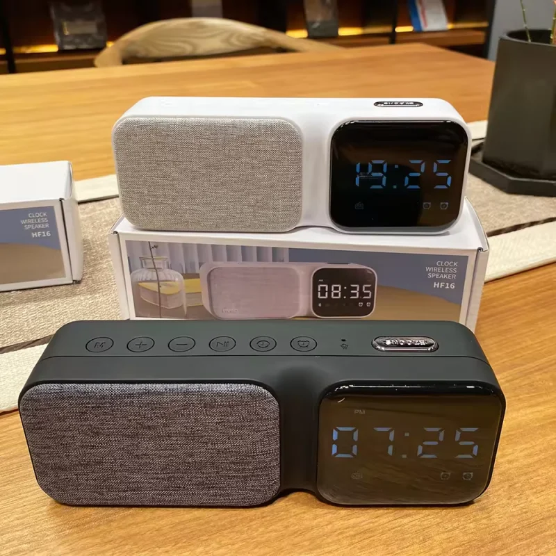Фото HIFI басовая стерео звуковая система, беспроводная звуковая панель, поддержка TF-карты, AUX-будильник, громкая связь, портативный беспроводной сабвуфер №1