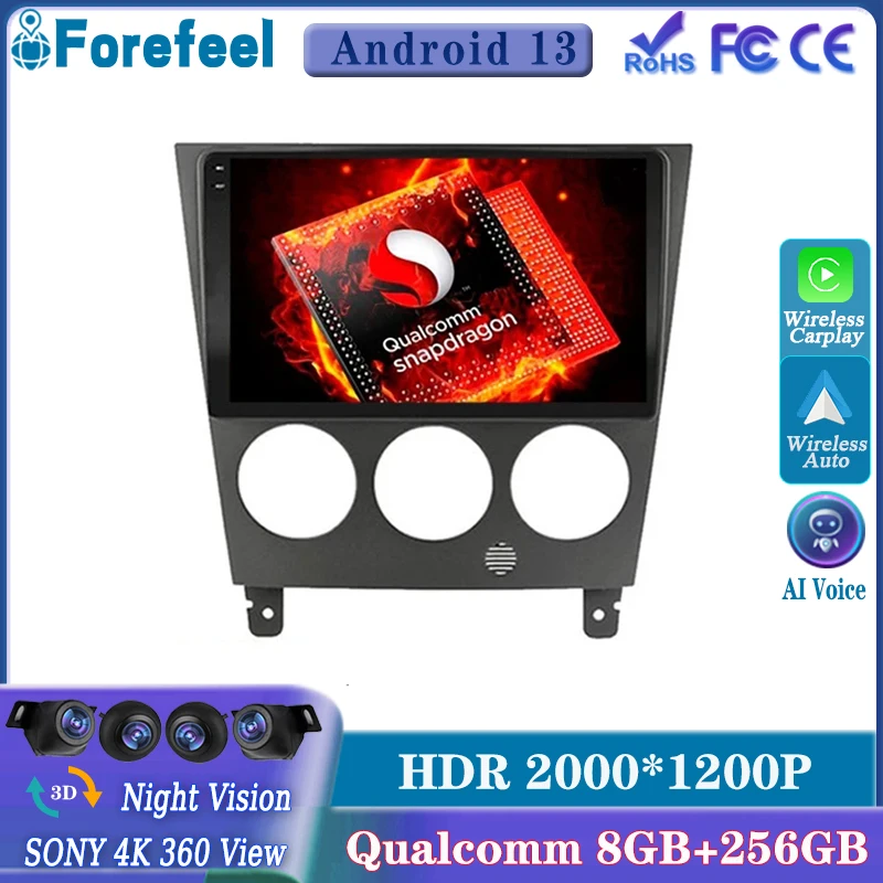 

Android 13 Qualcomm Snapdragon For Subaru Impreza GD GG 2002 - 2007 No DVD Multimedia Car Player Navigation Screen TV GPS Radio