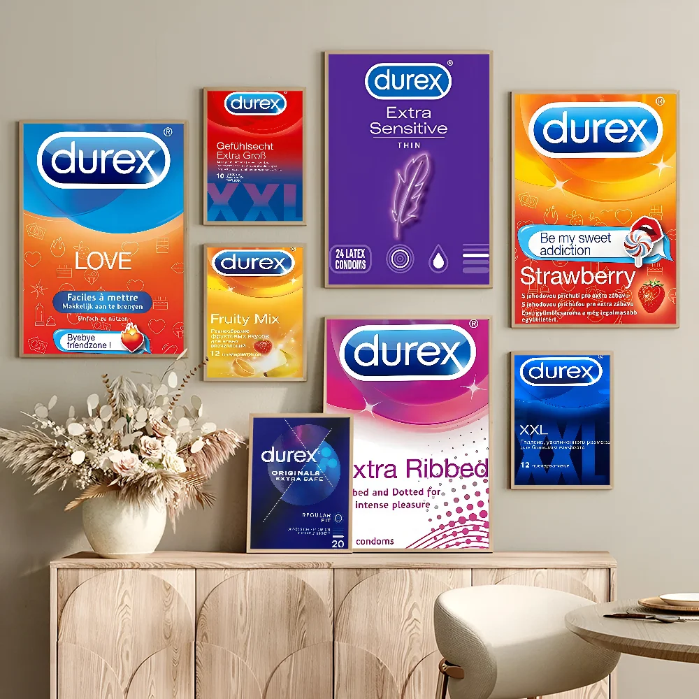 Сексуальный бренд презервативов D-Durexes хорошее качество принты и постеры