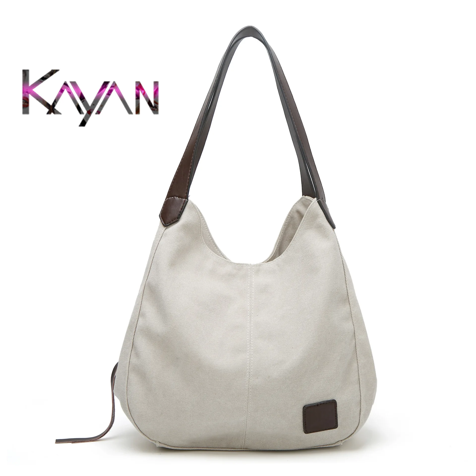 Fashion Trend Functional Simple Women Handbag Large Capacity Canvas Tote Shopping Bag For Ladies Female