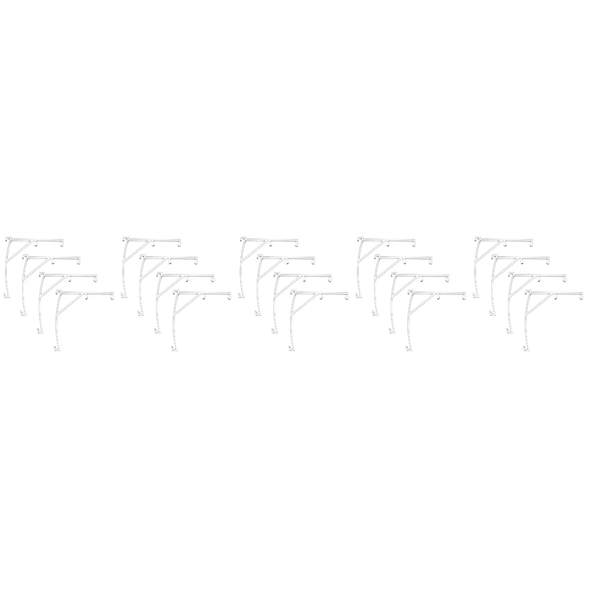 

20 pcs Sturdy Vertical Blind Clips Blind Clips Replacement Valance Clamps Valance Retainers Vertical Curtain Clips