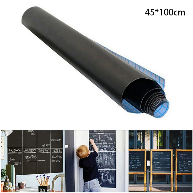 

Blackboard Stickers Removable 45x100cm Erasable Blackboard Office Supplies