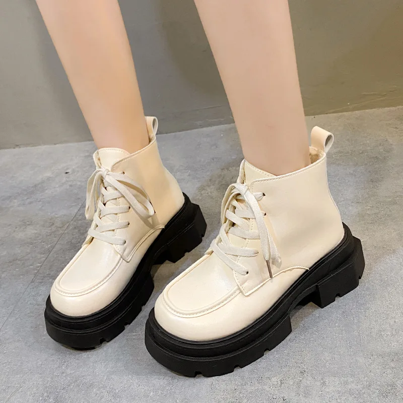 

Женские резиновые ботинки, роскошная дизайнерская женская обувь с круглым носком, женские ботильоны со шнуровкой, модная дождливая обувь на среднем каблуке, для осени, 2023