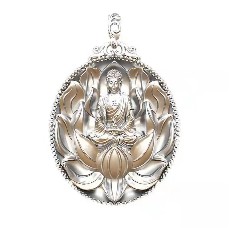 Новый властный кулон в виде Будды большой день татагата двенадцать знаков