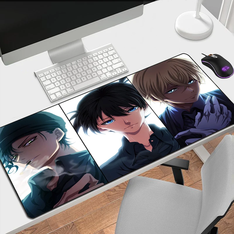 

Detective Conan Mouse Pad Xxl Gaming Large Anime Pc Accessories Desk Protector Keyboard Gamer Extended Mousepad Mat Mice Office