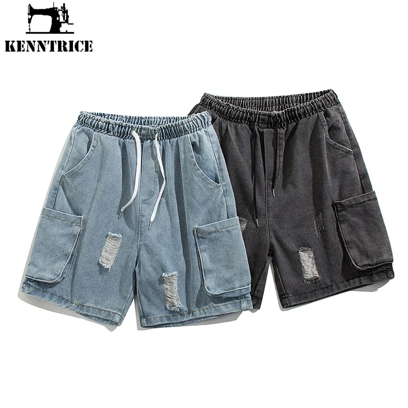 

Kenntrice Summer Jeans Men's Denim Shorts Cargo Sweatpant Loose Lightweight Casual Men Tactical Walking Shorts Overalls