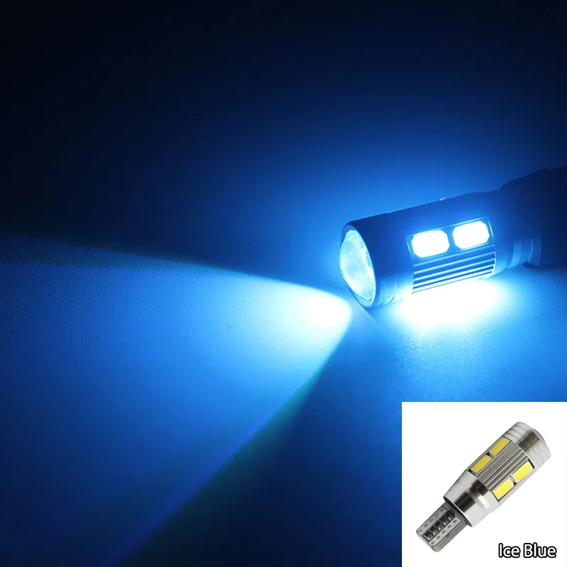 1/6/10x T10 10 SMD 5630 LED CANBUS безошибочная автомобильная лампа с клиновидным цоколем 194 W5W