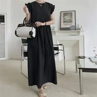 korean sleeveless a line dress suspender dress womens design sense niche summer 2022 new long skirt