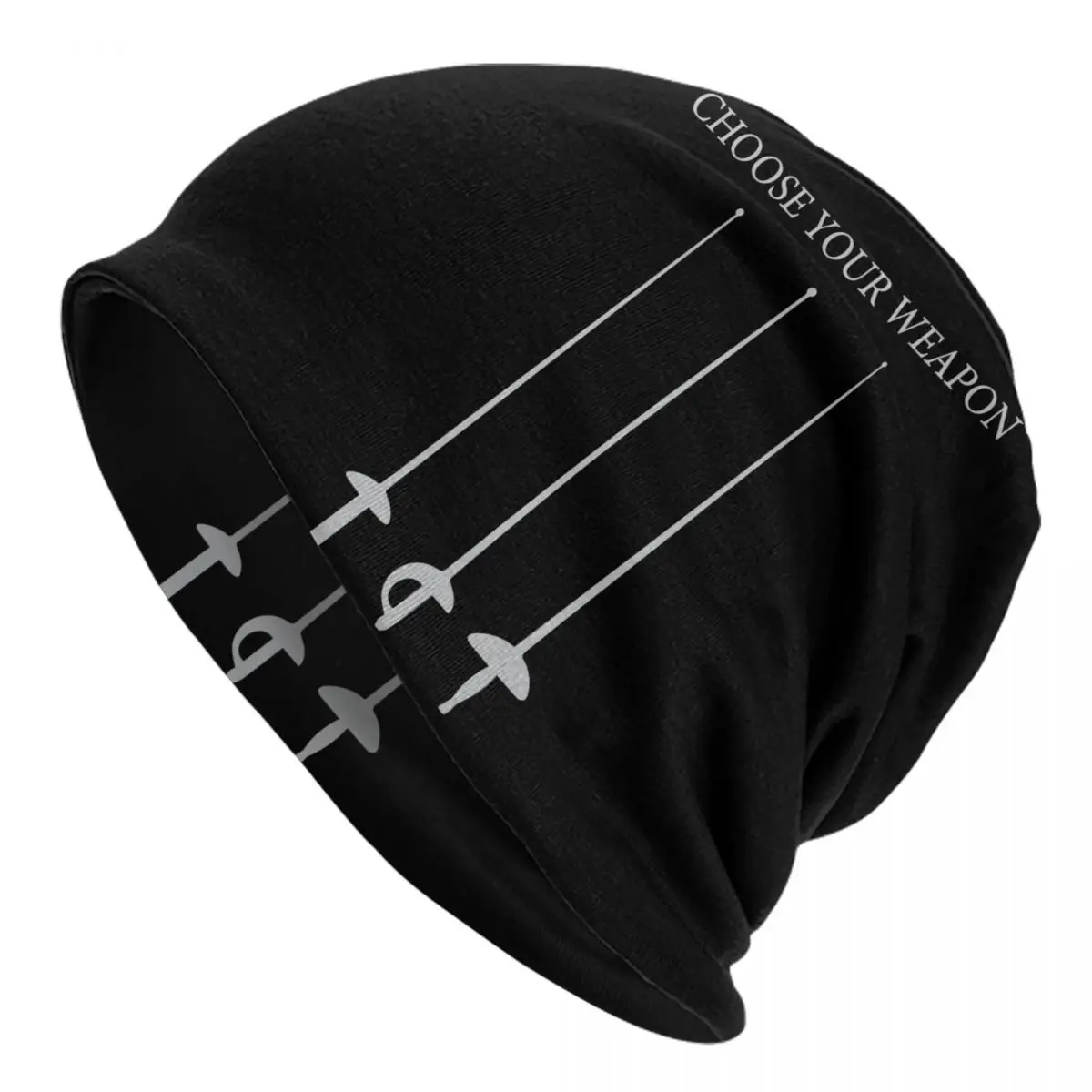 

Cool Fencing Accessories Foil Saber Epee Fencer Beanies Bonnet Hat Merchandise Men Retro Winter Caps Christmas Gifts Idea