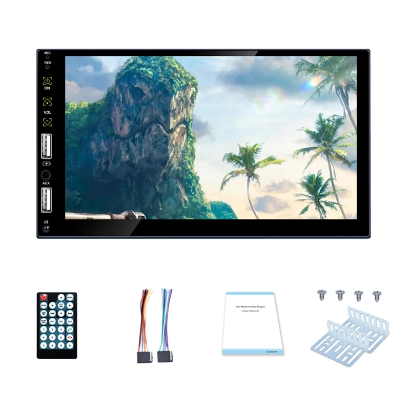 Автомагнитола 2 Din с сенсорным экраном универсальный мультимедийный плеер 7