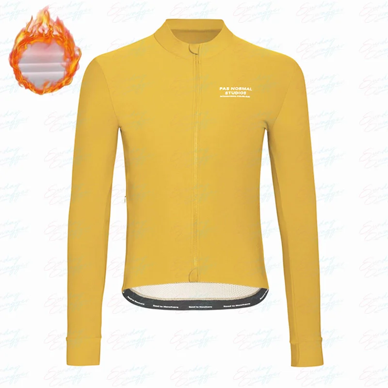 

Зимняя теплая куртка PNS для обычных студий, Мужская плотная термальная флисовая одежда для велосипеда, Шерстяные Топы с длинным рукавом для горного велосипеда, Джерси для дорожного велосипеда