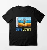 ukraine 2022 postage stamp slava ukraini men t shirt short sleeve casual 100 cotton o neck summer tees