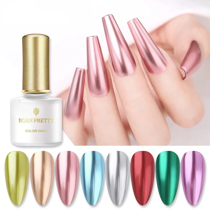 

Metal Metallic Gel Polish Mirror Nail Art Soak Off UV Gel Varnish for Nails Design No Lamp Needed Nail Decorations