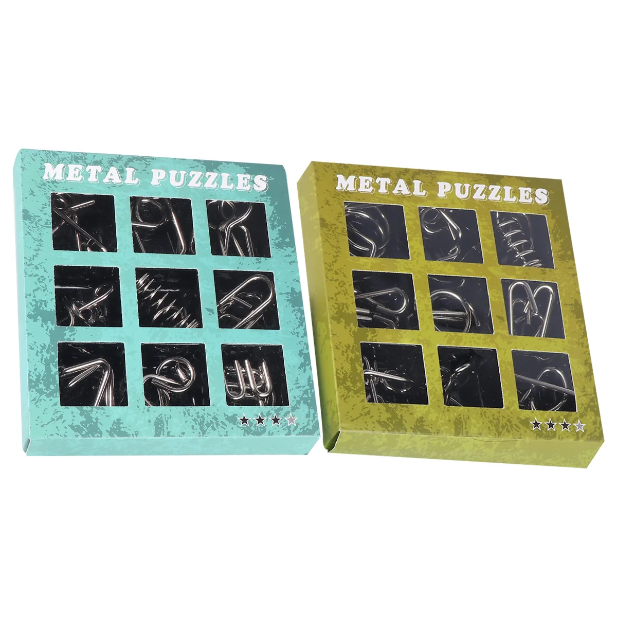 2 набора по 18 шт. IQ Test Mind Game Toys Забавные интеллектуальные игрушки с пряжкой и