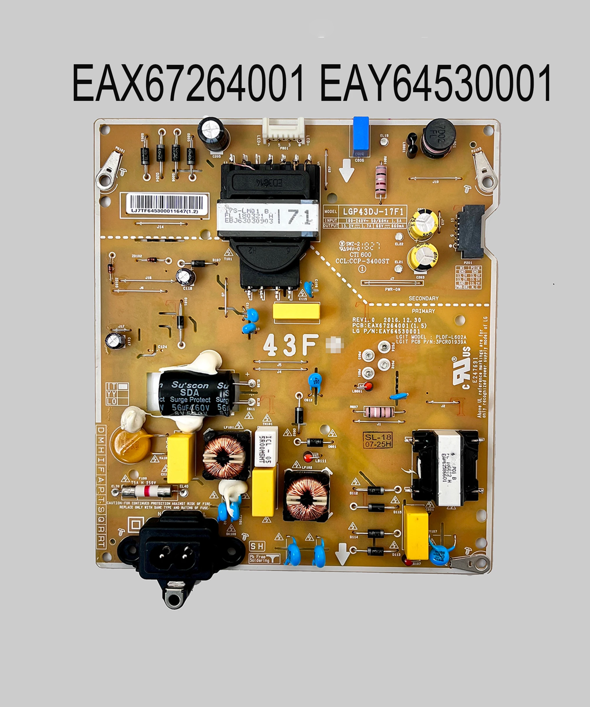 Плата питания EAX67264001 EAY64530001 была протестирована работает нормально для