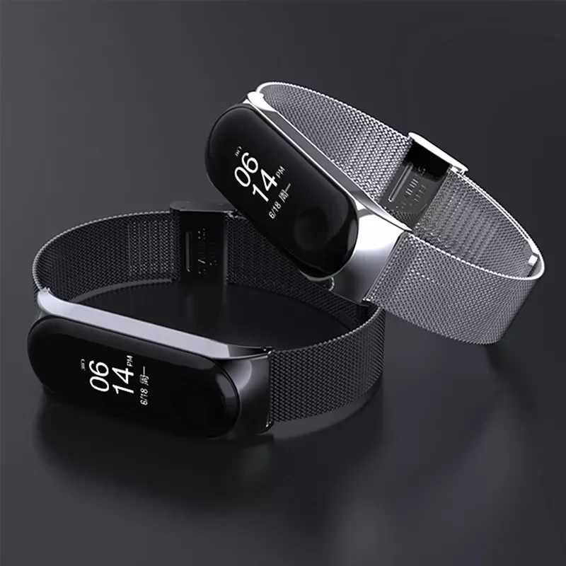

Metal Strap For Xiaomi Mi Band 6 5 4 3 Smart Bracelet Replacement Wristband For Xiaomi Mi Band 6 5 4 3 Screwless Stainless Steel