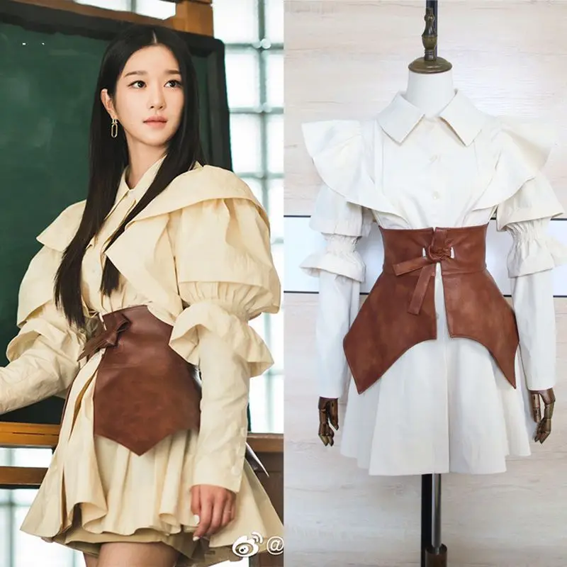 

Waist Closure Waist Dress Short Skirt Korea Japan