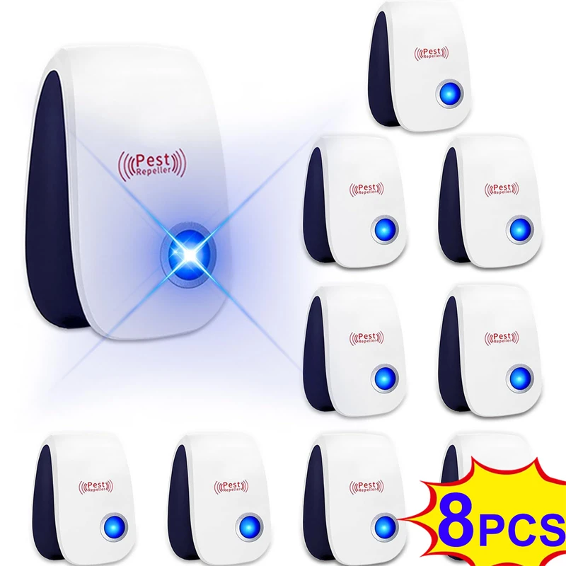 8 шт. ультразвуковой отпугиватель насекомых и тараканов