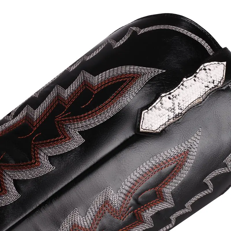 SIMLOVEYO модные кожаные женские сапоги Westren обувь без шнуровки на массивном каблуке 5