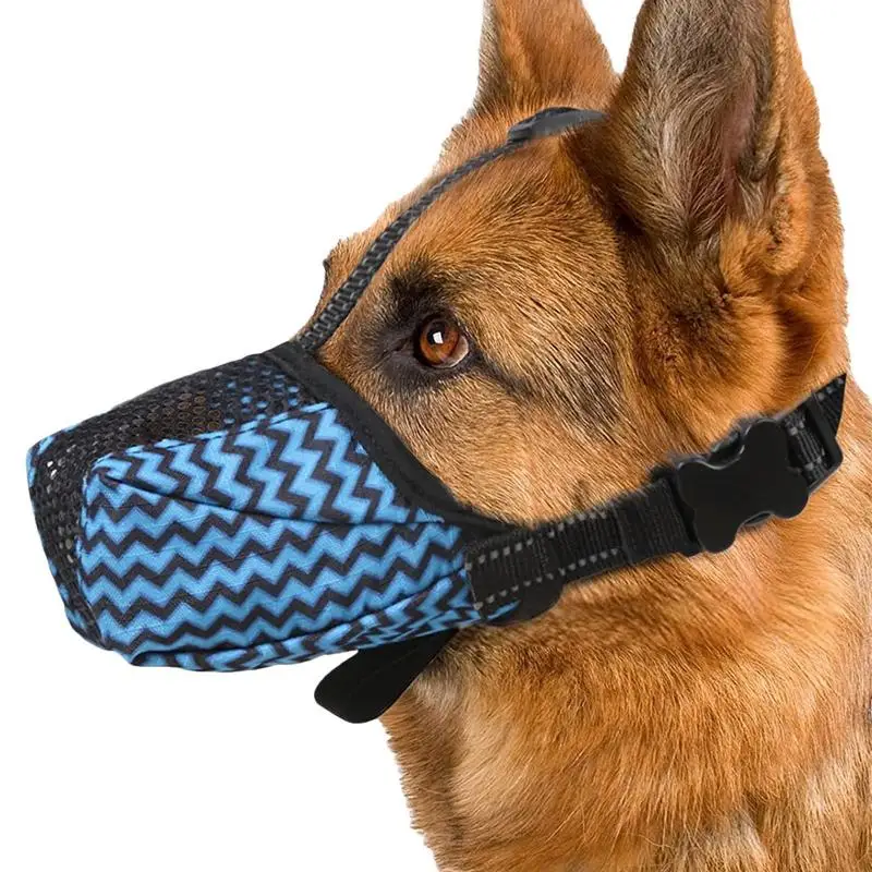 

Mesh Muzzle For Dog Adjustable Mouth Guard For Prevents Biting Soft Muzzle Anti Biting Barking Chewing Puppy Muzzles For