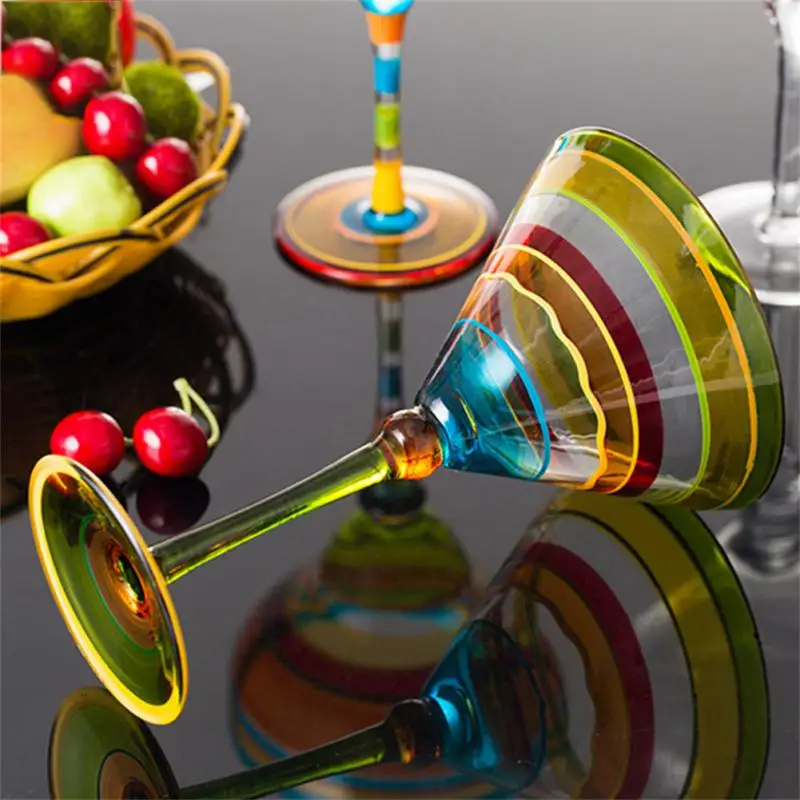 

Разноцветные Креативные Винные бокалы ручной работы, креативная Маргарита, 270 мл, красочная Коктейльная чашка ручной работы, бокалы для вина, 2023 посуда для напитков