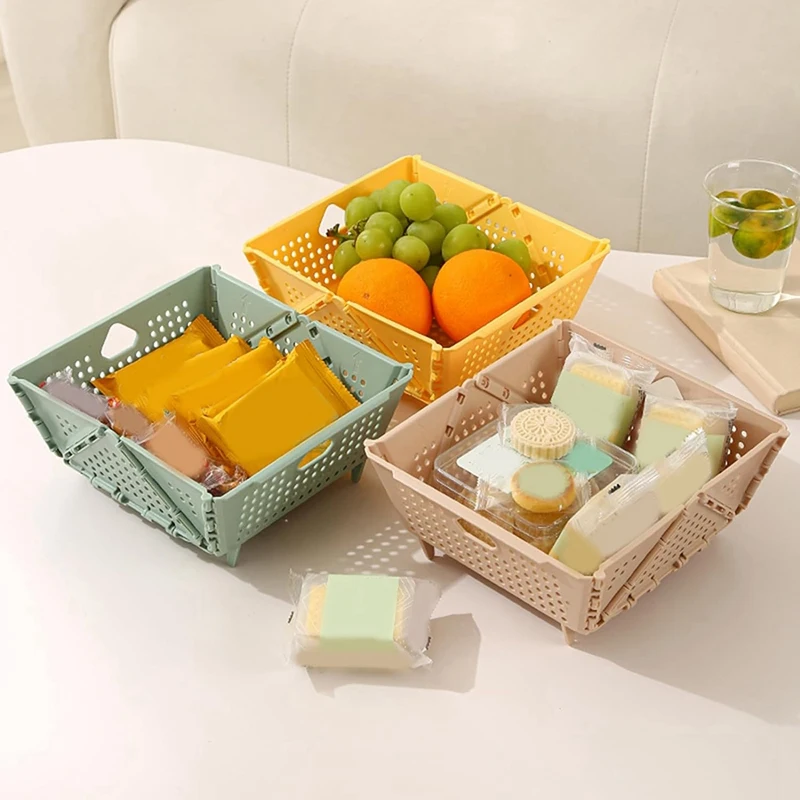 Пластиковый складной дуршлаг — складная сливная корзина с отрывными ножками