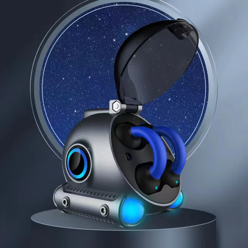 

New Mini Submarine Cool Open Ear Clip Wireless Bluetooth 5.0 Headset With Mic Cute Children Earphones Jewelry For Gift Earbuds