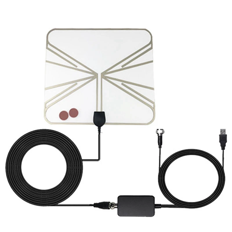 

RISE-Indoor HDTV Antenna Receiving ATSC Mini HD Digital TV Antenna 4K 1080P Digital Satellite Receiver VHF UHF DVB-T