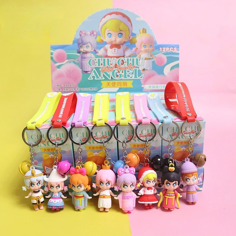 

New 12 Into The Angel with The Cute Mystery Box Net Red Girl Girl Heart Blind Box Toy Cartoon Doll Pendant Girl Models
