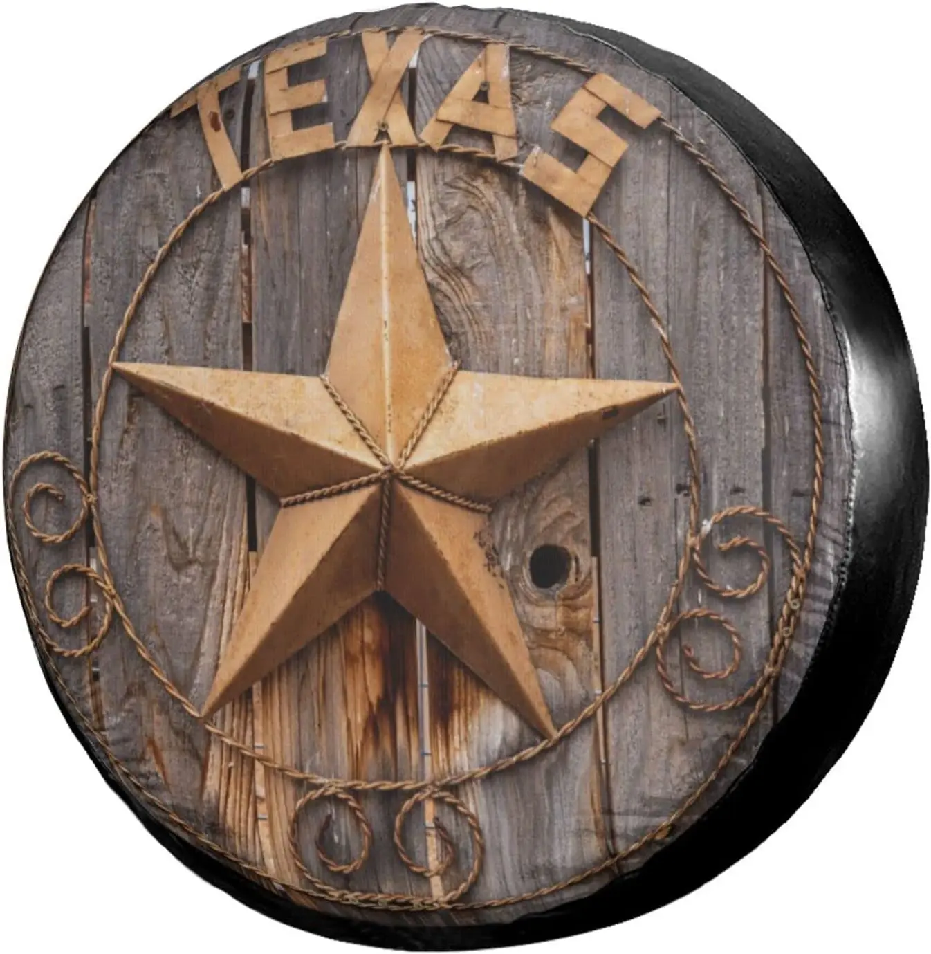 

Foruidea Western Texas Star Spare Tire Cover Waterproof Dust-Proof UV Sun Wheel Tire Cover Fit for Jeep,Trailer, RV, SUV and Man