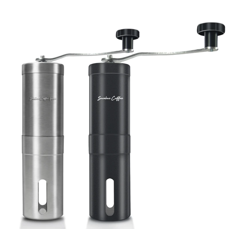

Mini Hand Shake Coffee Beans Maker Grinding Machine Ceramic Mill Adjustable Grinder Stainless Steel Portable Burr Manual Set
