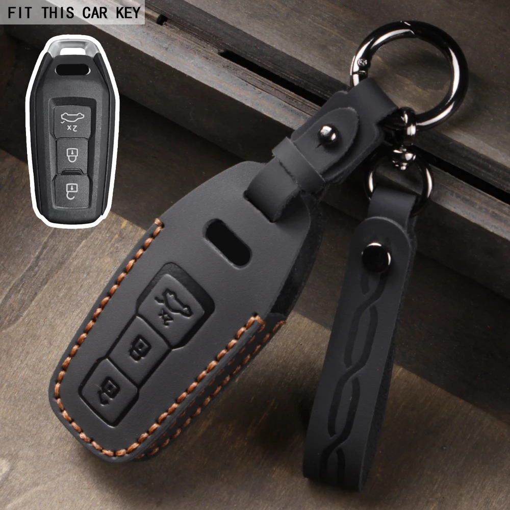 

Кожаный чехол для смарт-ключа дистанционного управления для Audi A3 A5L Q6 A6L Q5, новый 2025-ключ для автомобильного пульта дистанционного управления, защитный чехол
