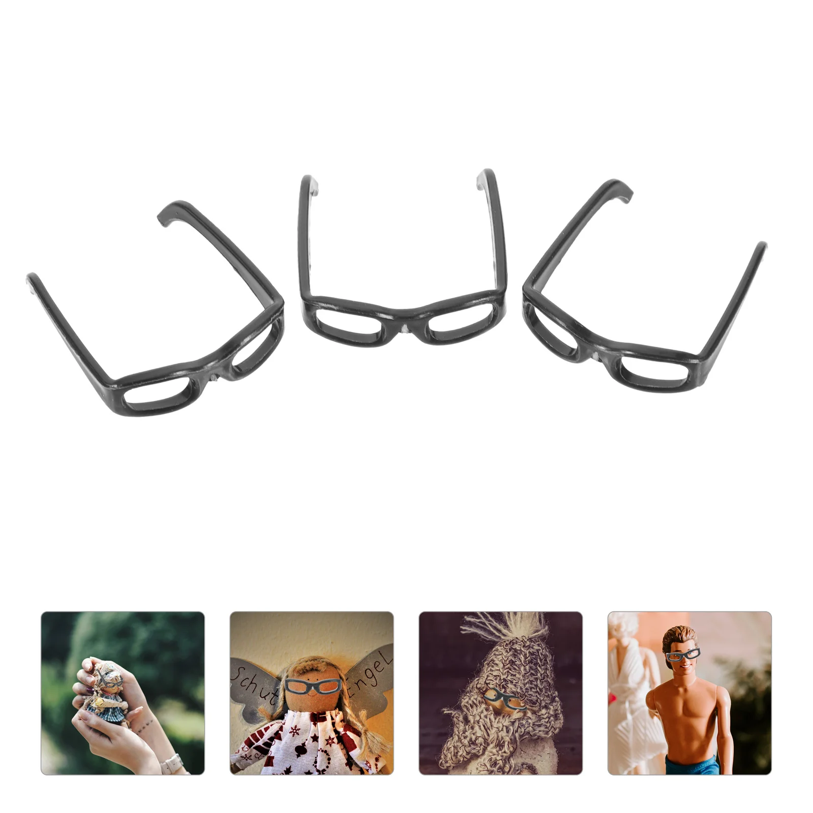 

60 Pcs Mini Glasses Sunglasses Accessories DIY Fashion Dollhouse Dolls Clothing