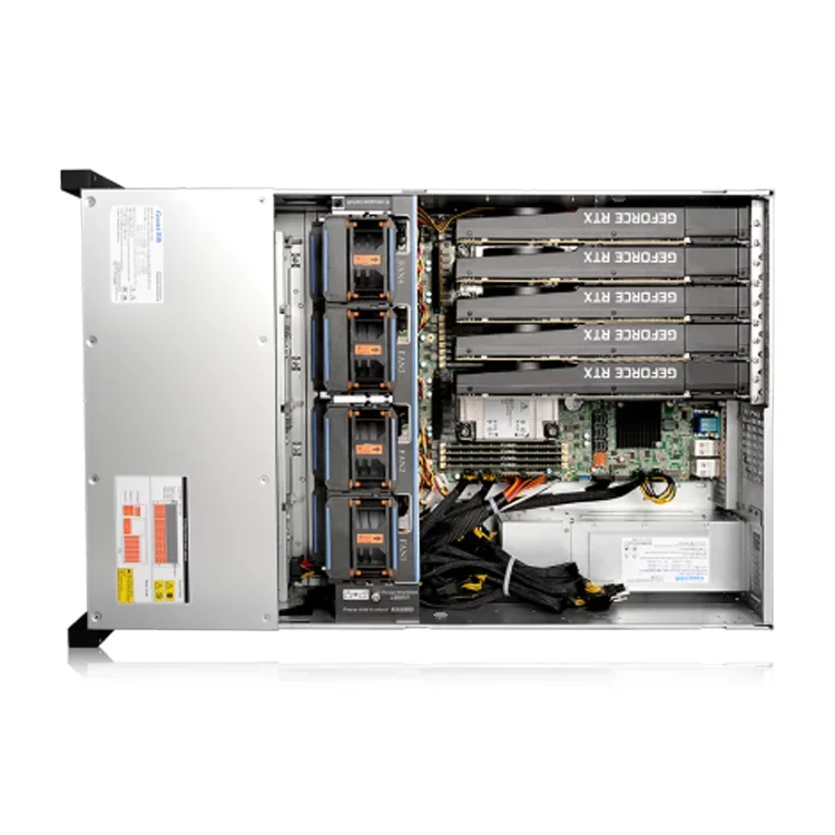 Сервер процессора AI для вычислений Gooxi ASR4105G-D12R AMD 7543 процессор RTX 3090 4u 5 процессоров