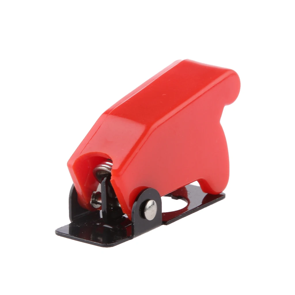 

Car Red Cover LED Light Toggle Rocker Switch Control Proctector