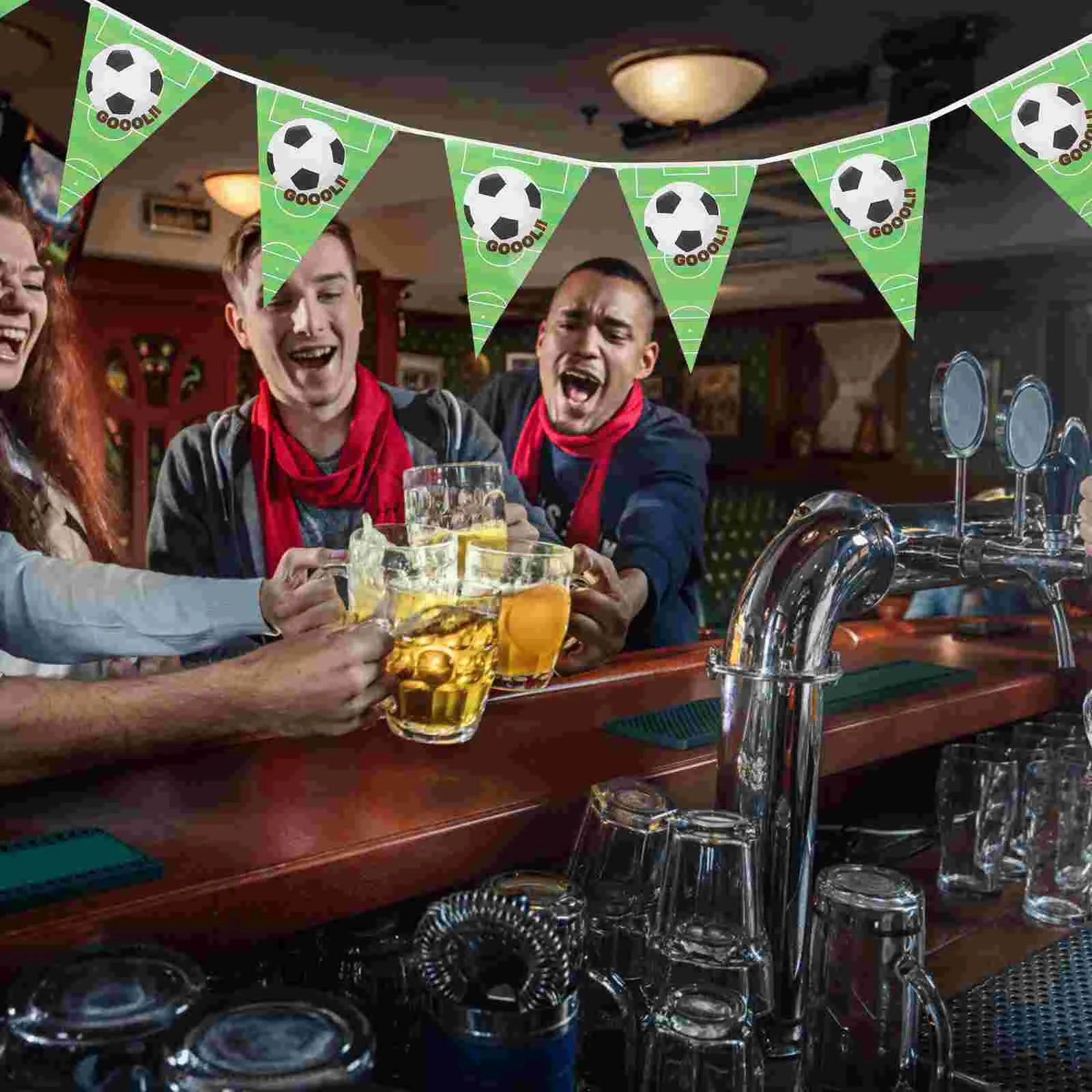 Украшение вечеринки баннер из мешковины на день рождения футбольный мяч розовая