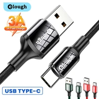 elough usb type c fast charging cable 3a usb type c cable wire for samsung xiaomi poco huawei phone charging cord c type cable