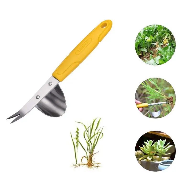 

Wood Handle Garden Weeders Stainless Steel Weed Puller Multifunction Weeding Removal Cutter Weeder Tool For Garden Yard Farm