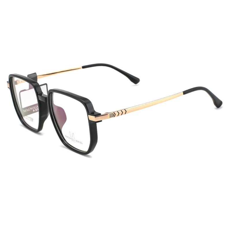 

Square Prescription Glasses Men Spectacle Women Eyewear Pure Titanium Temple Eyeglasses Gradual Transparent Optical Frames