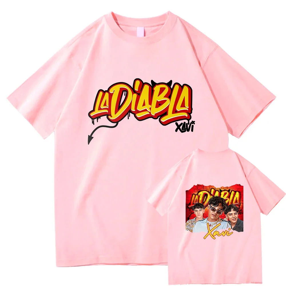 Модные футболки Natanael Cano Xavi La диабла альбом Мужская/женская одежда Харадзюку