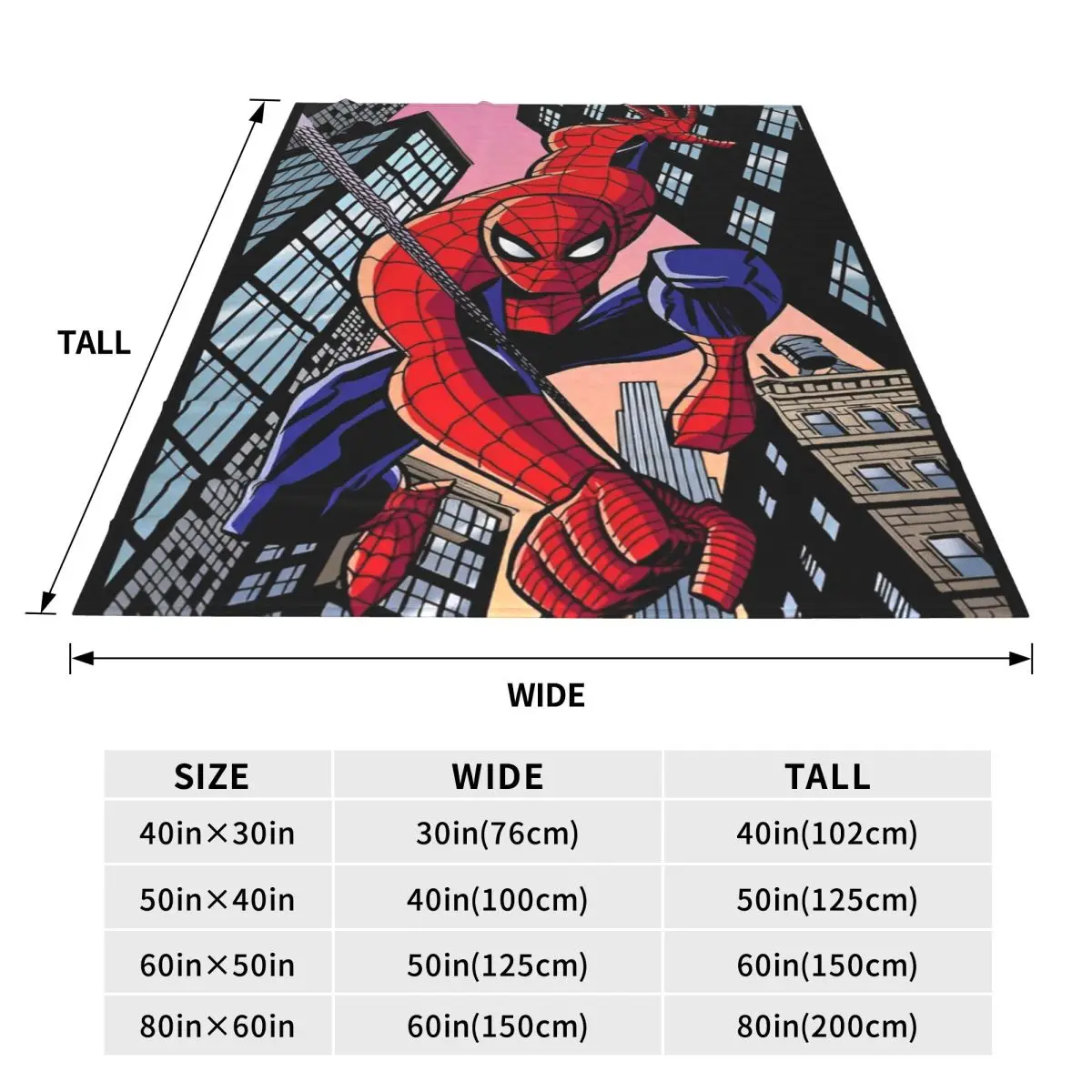 Одеяло Marvel Человек-паук супер мягкое эстетическое плюшевое одеяло для гостиной