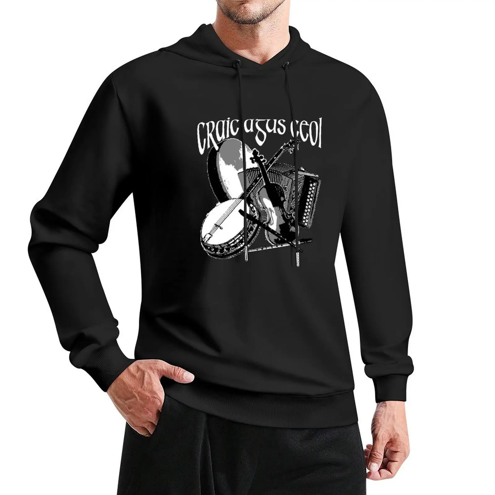 Ирландский Craic agus Ceol - пуловер с ирландской музыкой мужская одежда японская